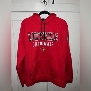 Men’s Large Red Sweatshirt Cardinals Louisville Excellent Condition